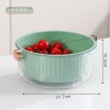 Y12-675 Household double-layer draining basin, kitchen durable storage basket, multi-functional vegetable washing basket, draining basket Specification image